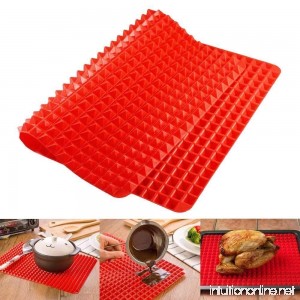 Ahyuan Silicone Healthy Cooking Baking Mat for baking Non-stick Great Mother's Day Gift (Red) - B071SKJFRL